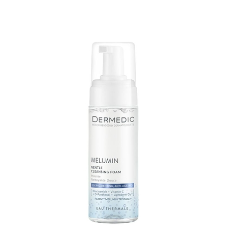DERMEDIC MELUMIN GENTLE CLEANSING FOAM: Sữa Rửa Mặt Dịu Nhẹ Giúp Sáng Da & Giảm Đốm Sắc Tố