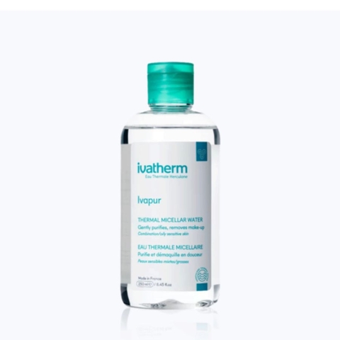 IVATHERM IVAPUR THERMAL MICELLAR WATER: Nước Tẩy Trang Khoáng Chất – Làm Sạch Dịu Nhẹ Cho Da Dầu & Mụn Nhạy Cảm