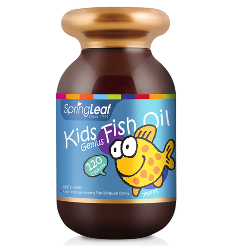SPRINGLEAF KID GENIUS FISH OIL / VIÊN UỐNG HỖ TRỢ THỊ LỰC VÀ TRÍ NÃO TRẺ