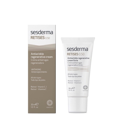 SESDERMA RETISES 0.5 ANTIWRINKLE REGENERATIVE CREAM FORTE: Kem Dưỡng Đặc Trị Chống Lão Hóa & Tái Tạo Chuyên Sâu (Retinol 0.5%)