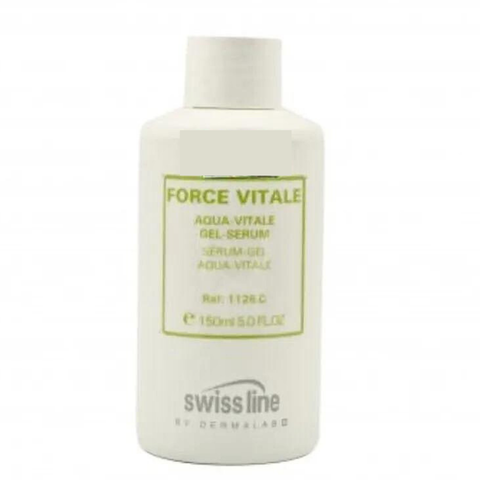 SWISS LINE AQUA – VITALE GEL SERUM / HUYẾT THANH GEL TIẾP NƯỚC, CẤP ẨM VÀ HỒI SINH NĂNG LƯỢNG CẤP TỐC ( DA DẦU, HỖN HỢP, LỖ CHÂN LÔNG TO THIẾU NƯỚC) 150ML