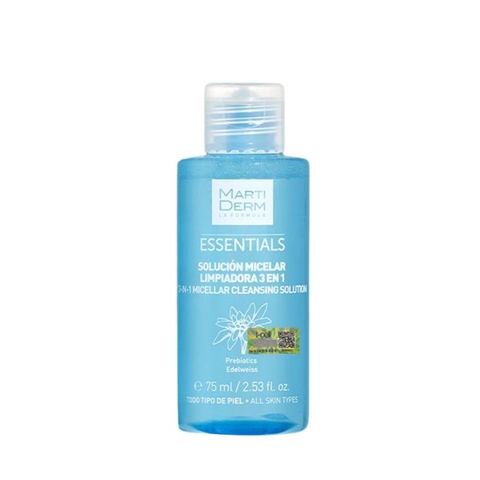 MARTIDERM MICELLAR CLEANSING SOLUTION 3 IN 1: Nước Tẩy Trang Sạch Sâu & Bảo Vệ Da