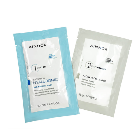 AINHOA HYALURONIC MOISTURISING ALGINATE + POWDER + ALGIN FACIAL MASK / MẶT NẠ TẢO CHỐNG LÃO HOÁ, DƯỠNG ẨM HYALURONIC ( THUẦN CHAY)