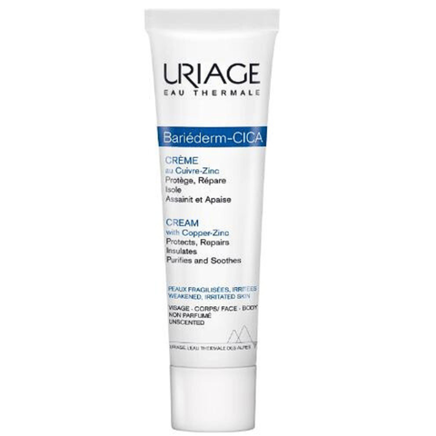URIAGE BARIÉDERM CICA-CRÈME VỚI ĐỒNG-KẼM / KEM LÀM DỊU, LÀM LÀNH VẾT THƯƠNG HẠN CHẾ SẸO VÀ PHỤC HỒI DA TỔN THƯƠNG