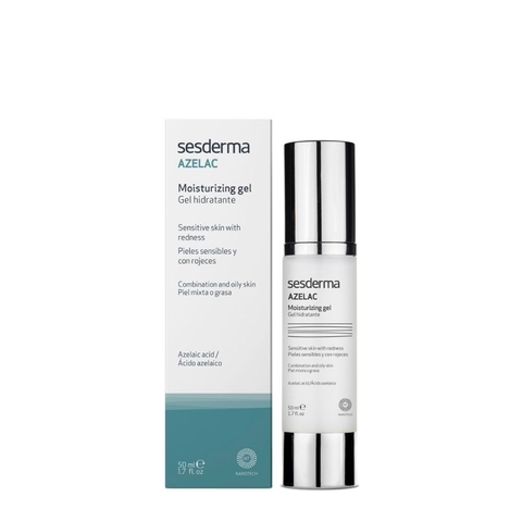 SESDERMA AZELAC MOISTURIZING GEL: Gel Dưỡng Ẩm, Điều Trị Trứng Cá Đỏ & Chống Oxy Hóa Cho Da Dầu Nhạy Cảm