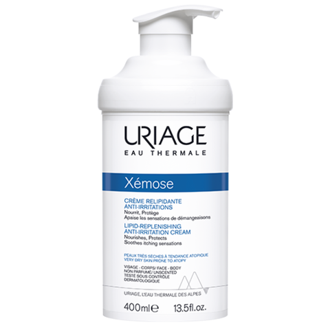 URIAGE XEMOSE CREME RELIPIDANTE ANTI-IRRITATIONS / KEM HỖ TRỢ ĐIỀU TRỊ DA KHÔ, VIÊM DA CƠ ĐỊA, CHÀM ( 400ML)