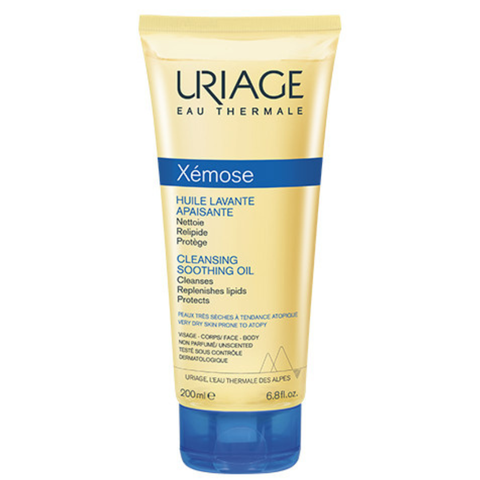 URIAGE XÉMOSE HUILE LAVANTE APAISANTE / LÀM SẠCH DẠNG GEL – OIL CHO DA KHÔ, VIÊM DA CƠ ĐỊA, CHÀM ( 200ML)