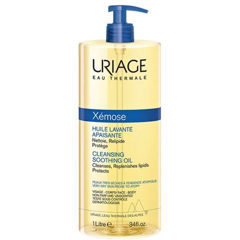URIAGE XÉMOSE HUILE LAVANTE APAISANTE / LÀM SẠCH DẠNG GEL – OIL CHO DA KHÔ, VIÊM DA CƠ ĐỊA, CHÀM ( 500ML)