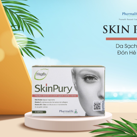 VIÊN UỐNG SKIN PURY PHARMALIFE THẢI ĐỘC, CHỐNG OXY HÓA LÀM ĐẸP DA