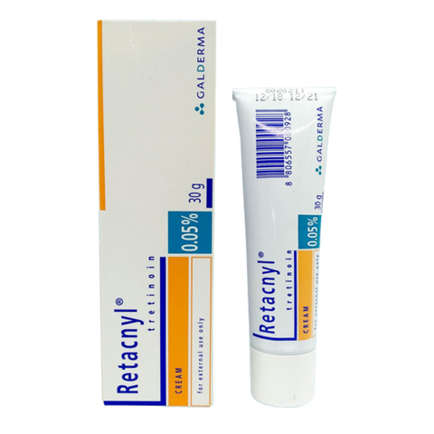 GALDERMA RETACNYL TRETINOIN CREAM 0,05% / KEM HỖ TRỢ ĐIỀU TRỊ MỤN, NGỪA LÃO HÓA