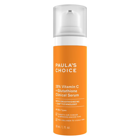 PAULA’S CHOICE 25% VITAMIN C + GLUTATHIONE CLINICAL SERUM / TINH CHẤT LÀM SÁNG DA VÀ MỜ NÁM CHUYÊN SÂU