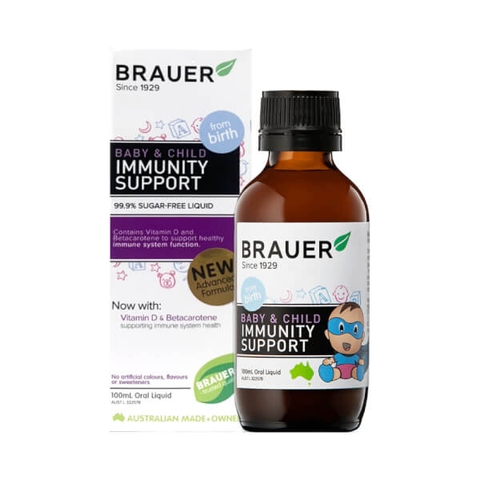 BRAUER BABY & CHILD IMMUNITY SUPPORT / SIRO HỖ TRỢ TĂNG CƯỜNG ĐỀ KHÁNG VÀ MIỄN DỊCH
