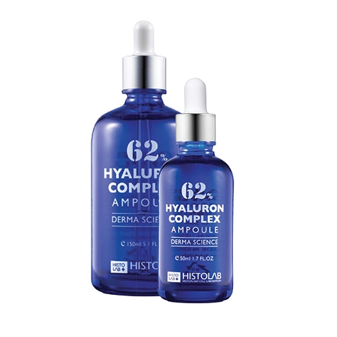 HISTOLAB HYALURON COMPLEX AMPOULE 62% 50ML / TINH CHẤT DƯỠNG ẨM, TĂNG ĐỘ ĐÀN HỒI DA, KÍCH THÍCH TÁI TẠO TẾT BÀO DA
