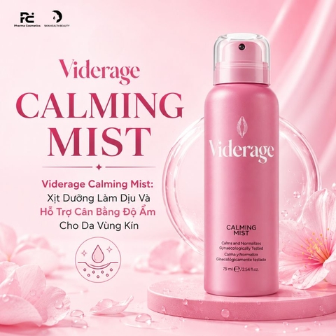 Viderage Calming Mist: Xịt Dưỡng Làm Dịu, Cấp Ẩm Sâu & Phục Hồi Vùng Kín Tức Thì