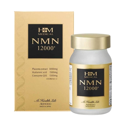 NMN+ 12000 PLUS AISHODO / VIÊN UỐNG TRẺ HÓA DA