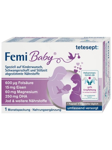TETESEPT FEMI BABY / VIÊN UỐNG VITAMIN TỔNG HỢP CHO BÀ BẦU