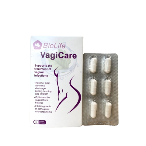 BIOLIFT VAGICARE / VIÊN ĐẶT ÂM ĐẠO NGỪA NHIỄM KHUẨN ÂM ĐẠO, GIẢM MÙI, NGỨA