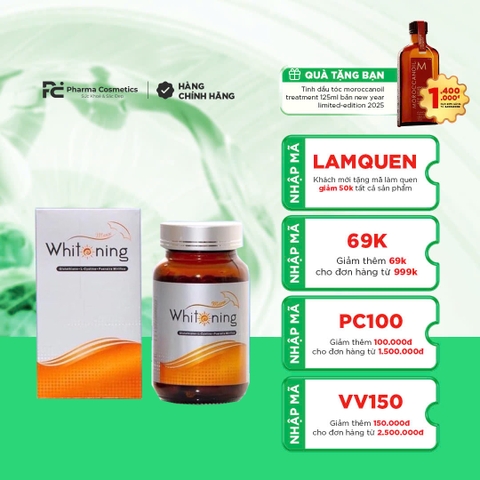 KISMET WHITENING MELANIN: Viên Uống Trắng Da & Chống Nắng Toàn Diện, Cân Bằng Nội Tiết Tố