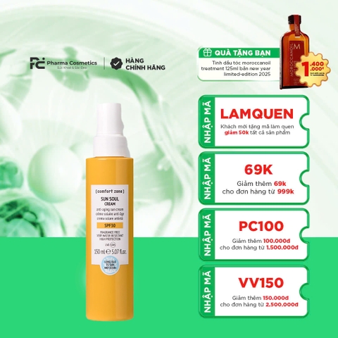 COMFORT ZONE SUN SOUL CREAM SPF30: Kem Chống Nắng Chống Lão Hóa - Bảo Vệ Toàn Diện Cho Da & Đại Dương