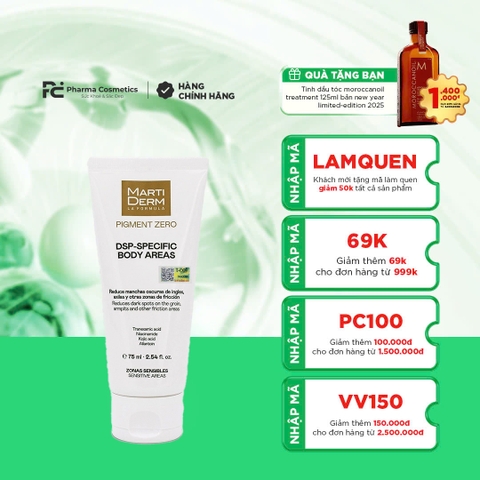 MARTIDERM DSP-SPECIFIC BODY AREAS: Kem Dưỡng Thể Chuyên Sâu - Sáng Da, Giảm Thâm Sạm & Phục Hồi Vùng Nhạy Cảm