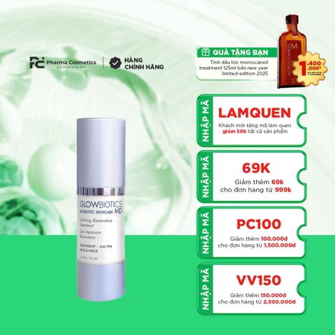 GLOWBIOTICS CALMING RESTORATIVE TREATMENT / TINH CHẤT TÁI TẠO, PHỤC HỒI VÀ LÀM DỊU DA