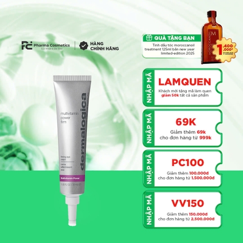 DERMALOGICA MULTIVITAMIN POWER FIRM EYE: Kem Dưỡng Mắt Tái Tạo - Cải Thiện Nếp Nhăn & Tăng Độ Săn Chắc