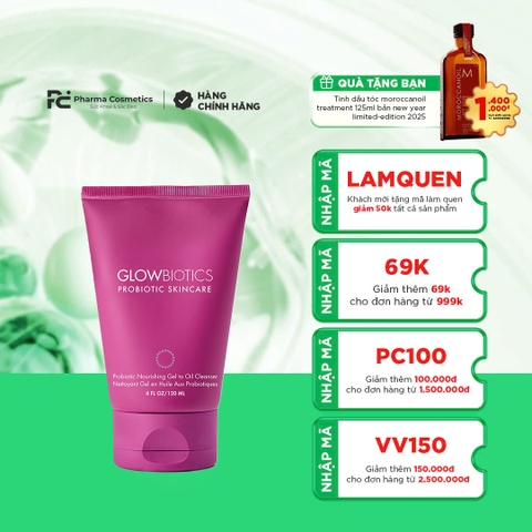 GLOWBIOTICS PROBIOTIC NOURISHING GEL TO OIL CLEANSER / GEL TẨY TRANG