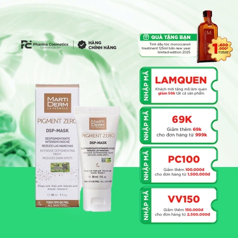 MARTIDERM PIGMENT ZERO DSP MASK / MẶT NẠ LÀM TRẮNG DA GIẢM SẮC TỐ