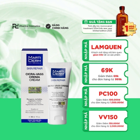 MARTIDERM SKIN REPAIR CICRA VASS CREAM / KEM DƯỠNG TÁI TẠO & PHỤC HỒI DA NHẠY CẢM