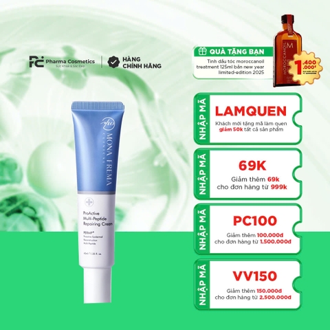 MONA FREMA PRO ACTIVE MULTI PEPTIDE REPAIRING CREAM: Kem Dưỡng Phục Hồi & Tái Tạo Làn Da Tổn Thương