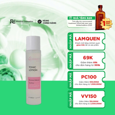 KISMET TONIC LOTION: Nước Tẩy Trang Làm Sạch Sâu & Ngăn Ngừa Mụn