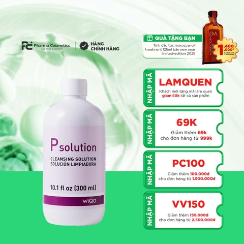 P SOLUTION PREP CLEANSER: Dung Dịch Chuẩn Bị Da - Cân Bằng pH & Sạch Sâu Đa Tầng