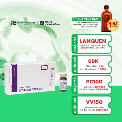 SKINCLINIC EXOSOMES COCKTAIL: Tinh Chất Exosome Thực Vật - Phục Hồi & Tái Tạo Chuyên Sâu