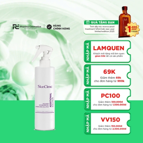 SKINCLINIC ADDITIONAL SOLUTION: Dung Dịch Trung Hòa Sau Peel, Làm Dịu & Cân Bằng pH Cho Da