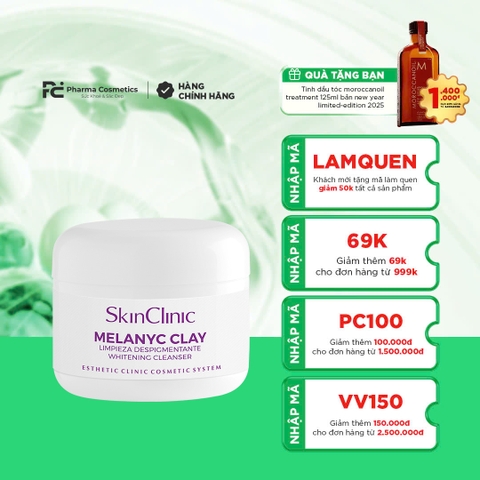 SKINCLINIC MELANYC CLAY: Peel Chuyên Sâu, Làm Sáng & Đều Màu Da Nám Nhẹ, Lão Hóa
