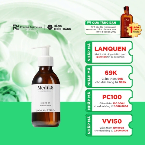 MEDIK8 HYDR8 B5 200ml: Tinh Chất Cấp Ẩm Chuyên Sâu, Phục Hồi & Tái Tạo Làn Da
