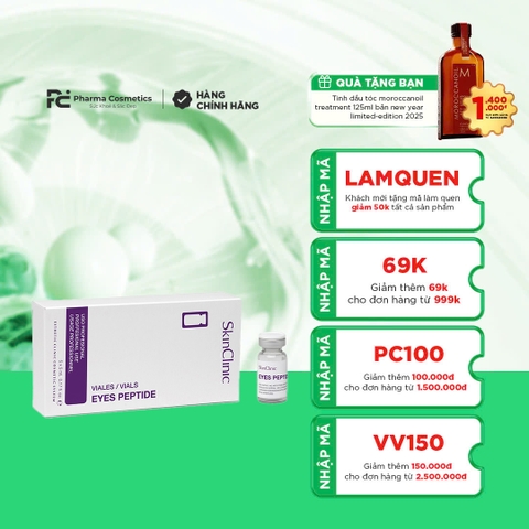 SKINCLINIC VIAL EYES PEPTIDE: Tinh Chất Chuyên Sâu - Giảm Quầng Thâm & Trẻ Hóa Da Vùng Mắt