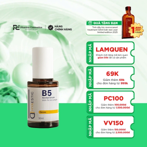 HYAESTIC B5 REVITAL SERUM: Tinh Chất Phục Hồi & Làm Dịu Làn Da Nhạy Cảm