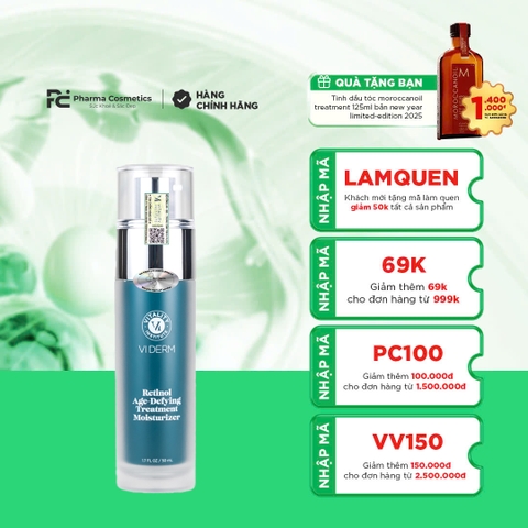 VI DERM RETINOL AGE-DEFYING TREATMENT MOISTURIZER: Kem Dưỡng Tái Tạo & Chống Lão Hóa Toàn Diện
