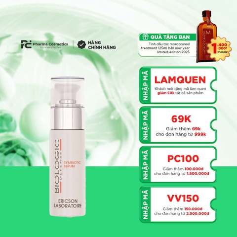 ERICSON SYMBIOTIC SERUM: Tinh Chất Khôi Phục Cân Bằng & Tăng Cường Sức Khỏe Làn Da Từ Sâu Bên Trong