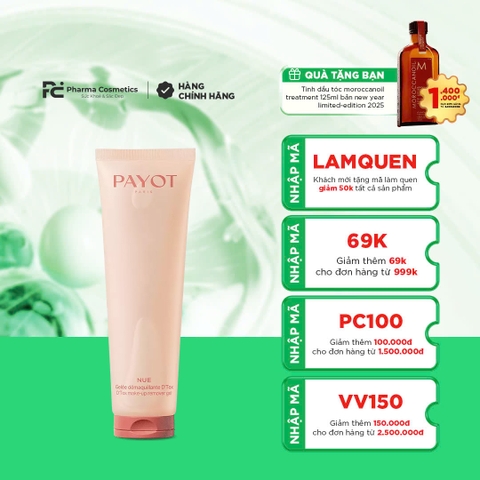 PAYOT D’TOX MAKEUP REMOVER GEL / GEL TẨY TRANG SẠCH SÂU CHO DA HỖN HỢP
