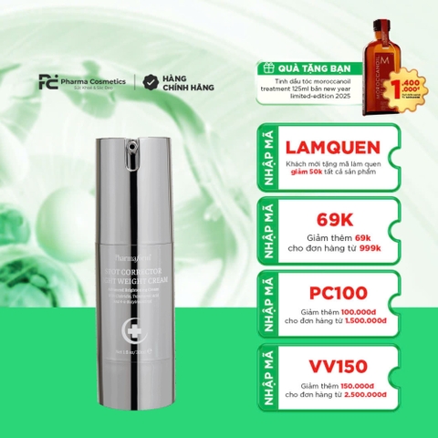 PHARMAFORM SPOT CORRECTOR LIGHT WEIGHT CREAM: Tinh Chất Dưỡng Sáng & Cải Thiện Sắc Tố Da