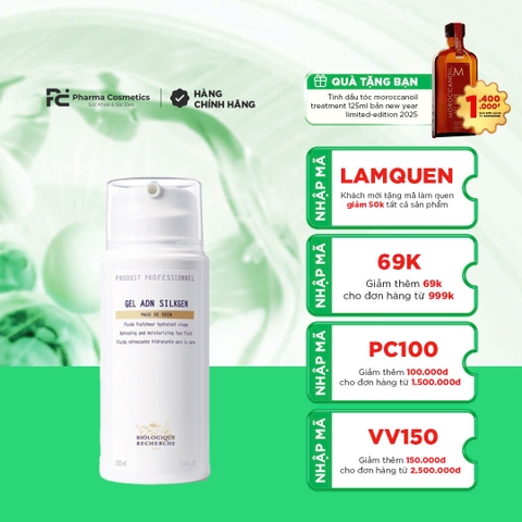 BIOLOGIQUE RECHERCHE GEL ADN SILKGEN / GEL DƯỠNG ẨM CHO LÀN DA MỊN MÀNG & RẠNG RỠ 100ml