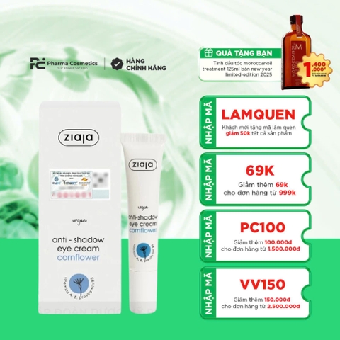 ZIAJA ANTI-SHADOW EYE CREAM: Kem Dưỡng Mắt Giảm Thâm Quầng, Trẻ Hóa & Dưỡng Ẩm Chuyên Sâu