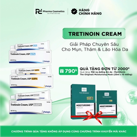 TRETINOIN CREAM, USP PADAGIS: Giải Pháp Chuyên Sâu Cho Mụn, Thâm & Lão Hóa Da