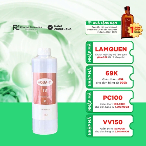 TRANDMI AQUA SOLUTION T3 (HYD): Dung Dịch Cấp Ẩm, Làm Dịu Da Chuyên Sâu Bằng Máy Aqua Peel