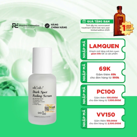 OH!OH! DARK SPOT FADING SERUM: Tinh Chất Cải Thiện Thâm Nám, Sáng Da & Chống Lão Hóa Chuyên Sâu