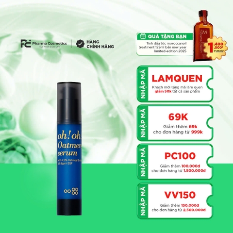 OH!OH! OATMERE SERUM: Tinh Chất Tái Tạo & Phục Hồi Chuyên Sâu, Cho Làn Da Săn Chắc & Mịn Màng
