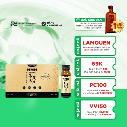 EIKENBI 38000+ NMN ĐÔNG TRÙNG HẠ THẢO: Nước Uống Bồi Bổ Sức Khỏe, Hỗ Trợ Chống Lão Hóa Toàn Diện