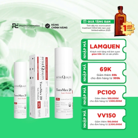 BYTHE QUALITY TOCOMAX 20 ANTI OXIDANT: Kem Tái Tạo & Chống Oxy Hóa Mạnh Mẽ, Phục Hồi Làn Da Sáng Khỏe
